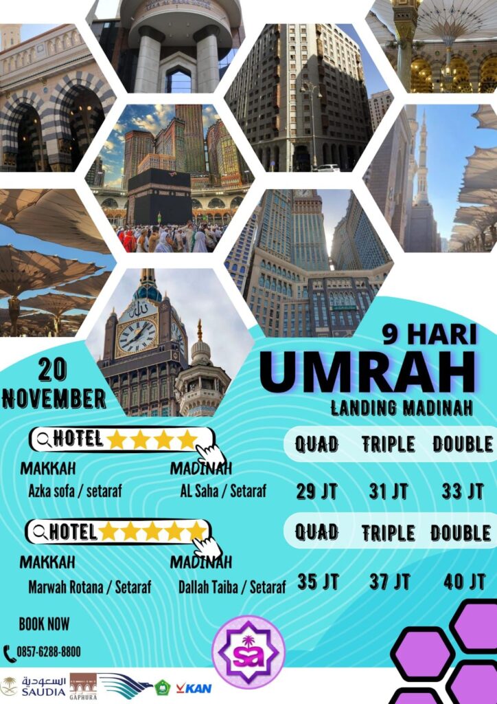 paket umroh 9 hari reguler example