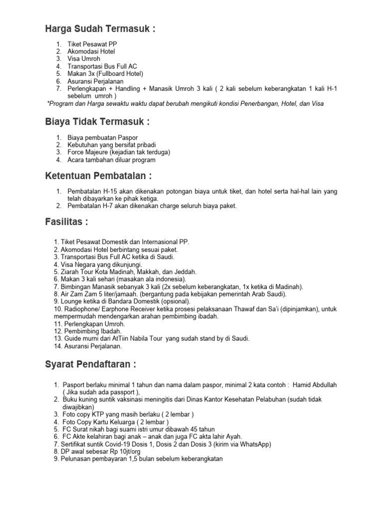 syarat dan ketentuan umroh untuk lansia example