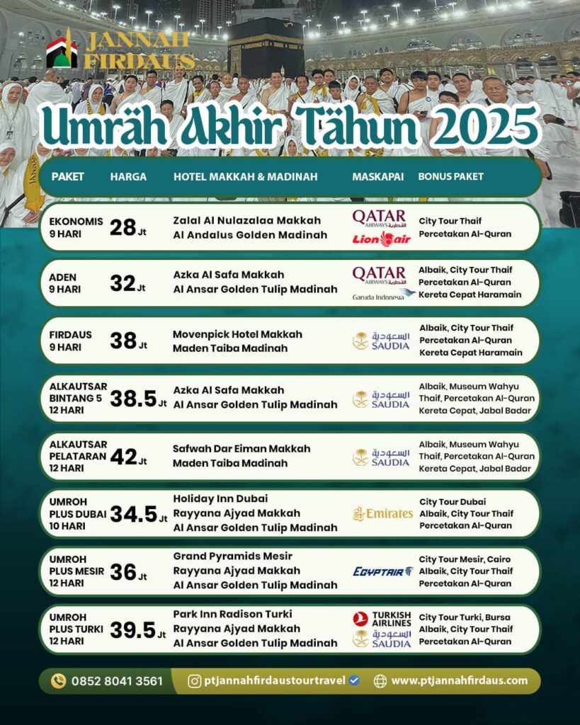 umroh akhir tahun 2025 illustration
