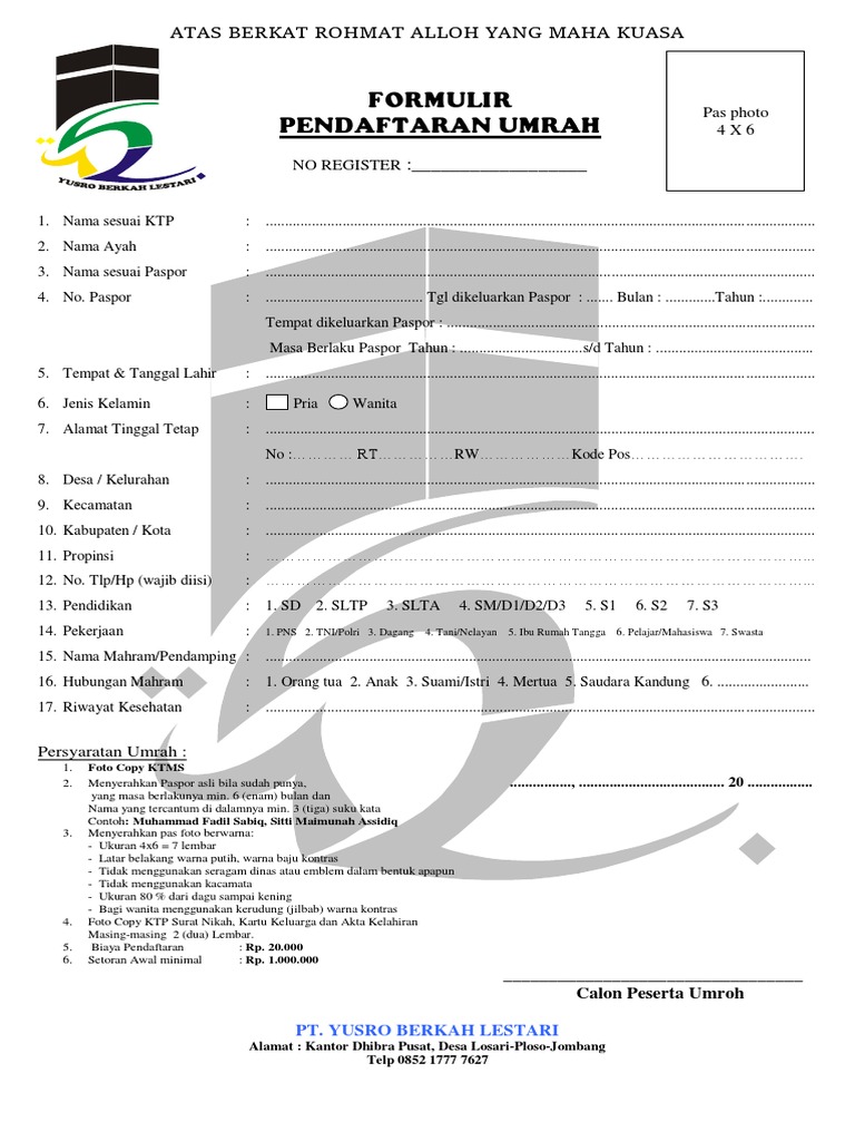 umroh cicilan illustration