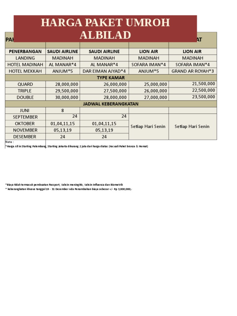 umroh harga berapa illustration