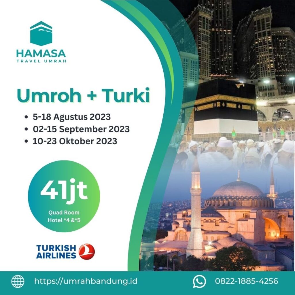 umroh plus turki illustration